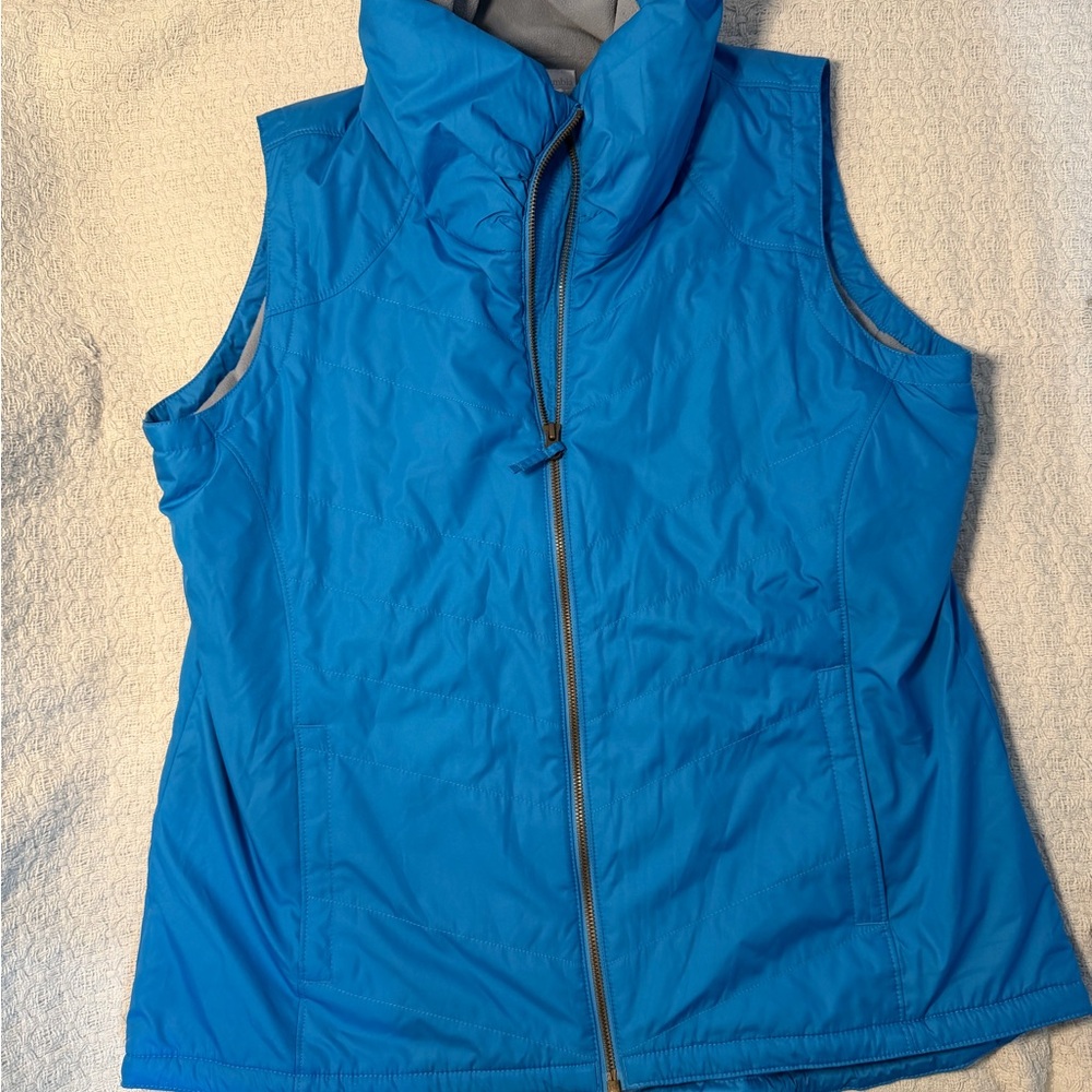 Columbia Sportswear Co. Fleece Lined Full‎ Zip Vest Blue Women's Size XL